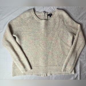 The Limited Knitted Sweater  Multicolor Heathered Mohair, Back Zipper size M
